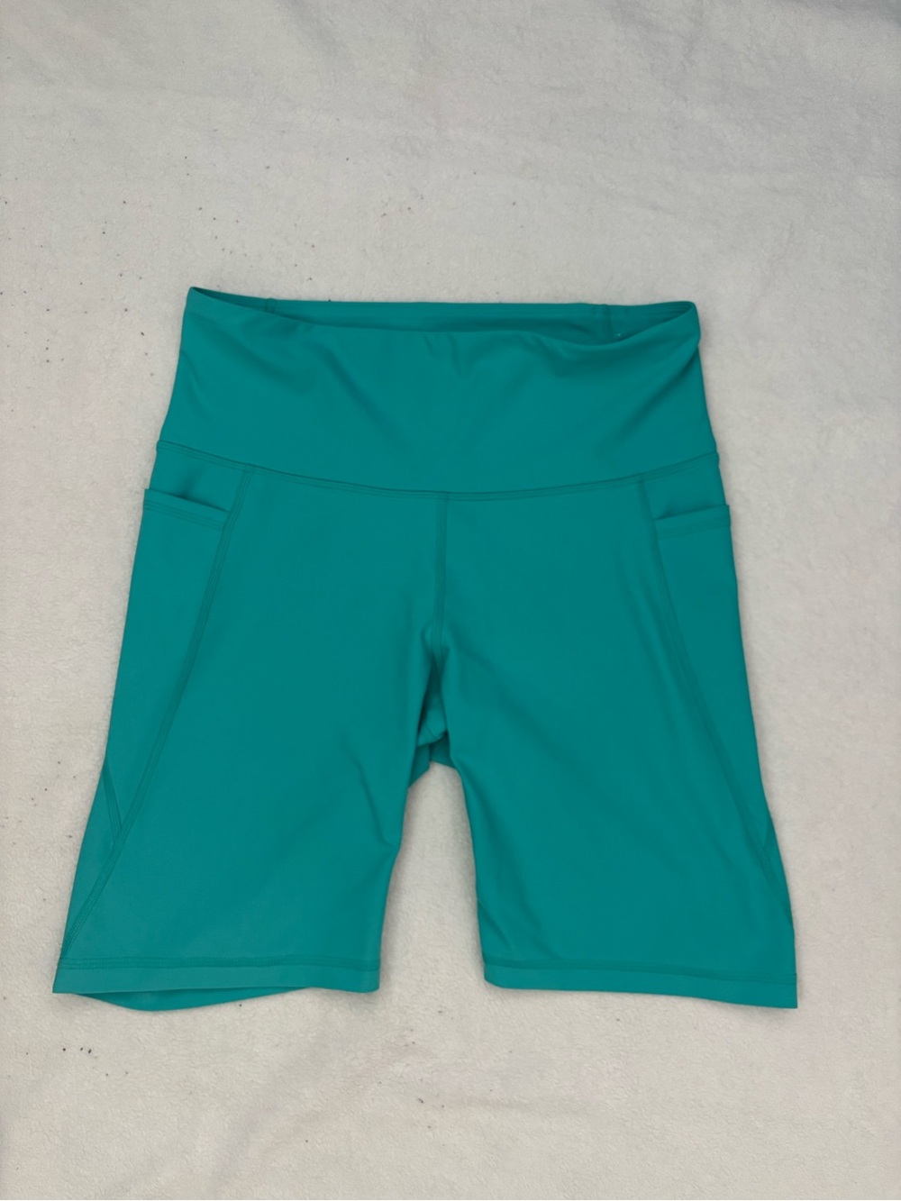 Old Navy Teal High-Rise Bike Shorts with Pockets
